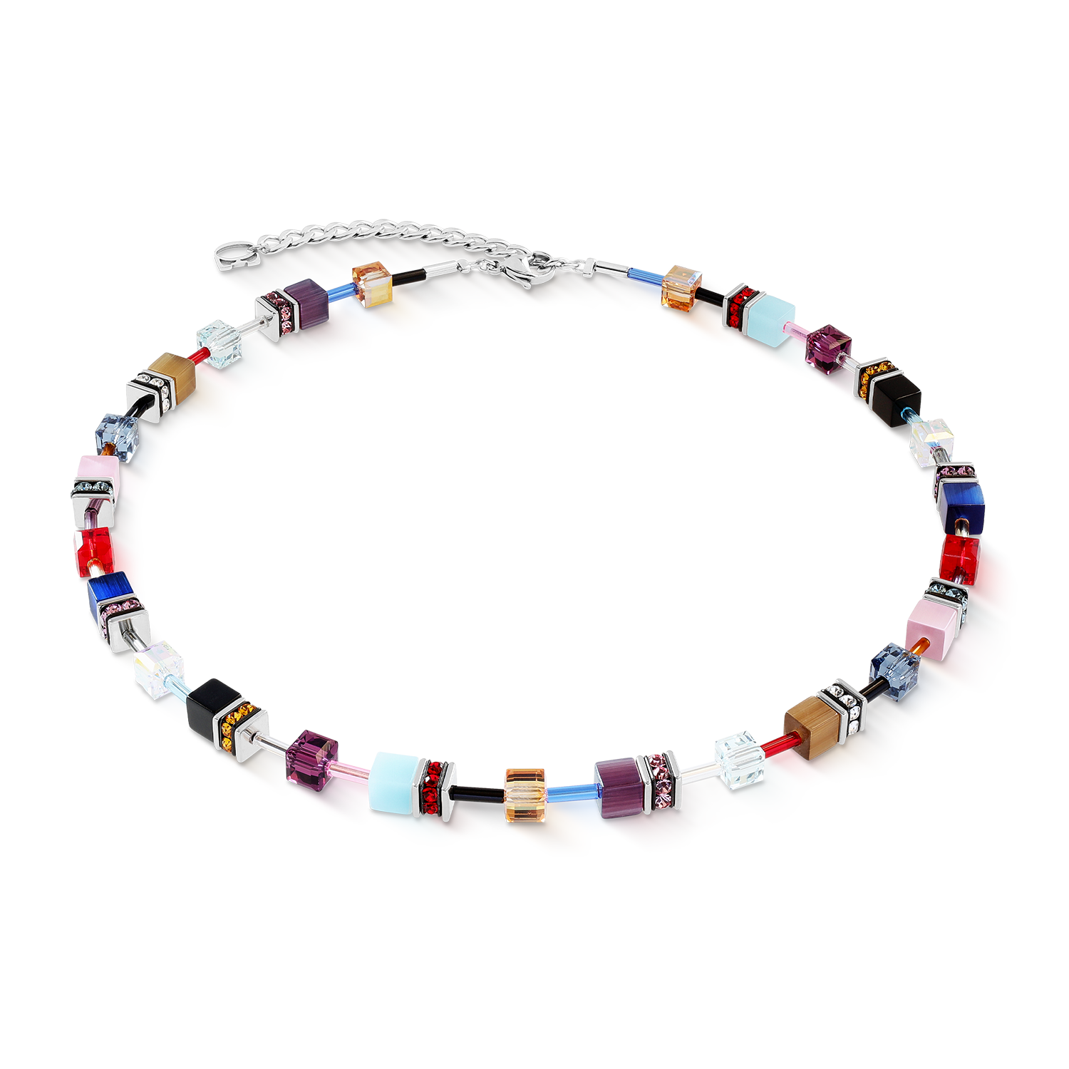 GeoCUBE® Iconic necklace Love Energy silver