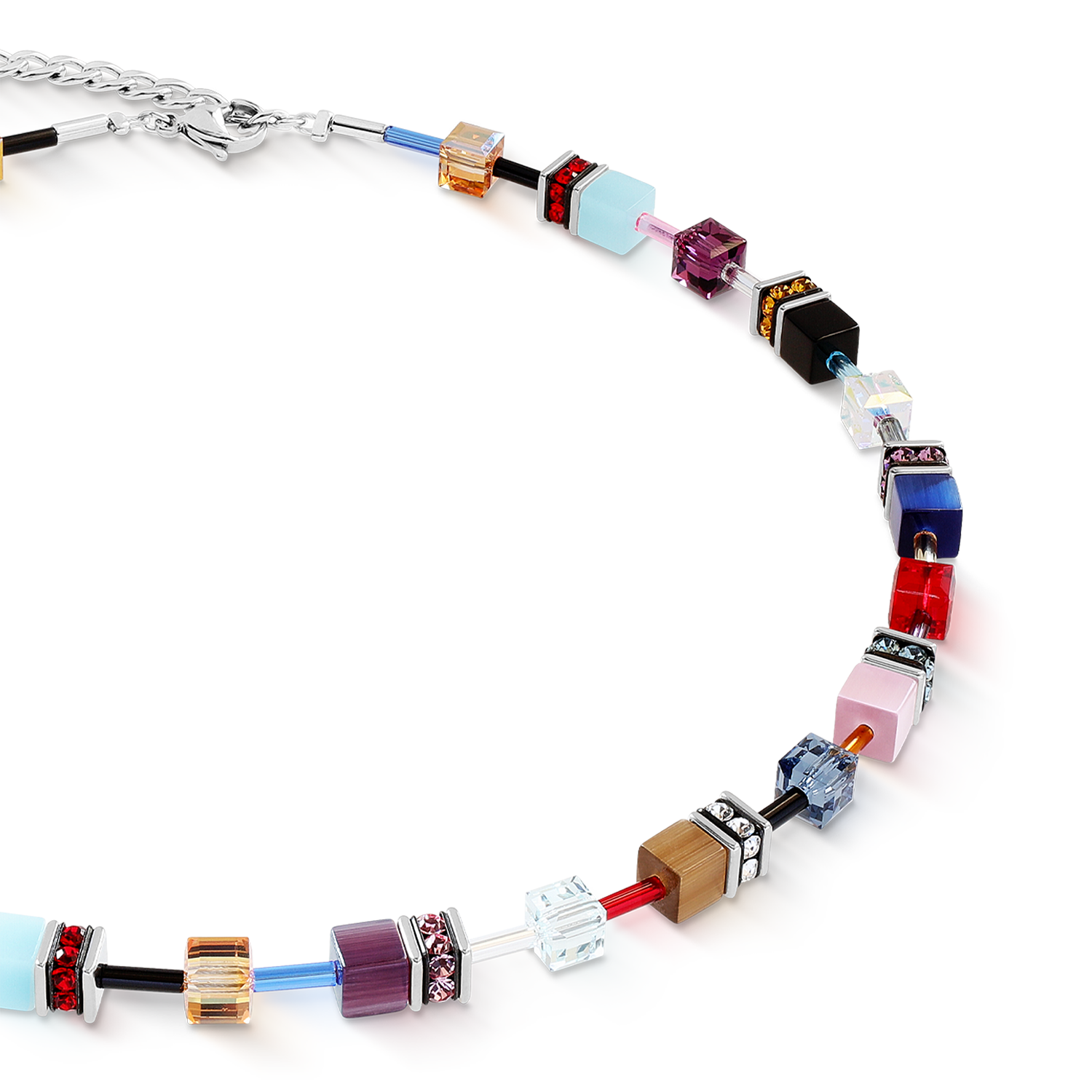 GeoCUBE® Iconic necklace Love Energy silver