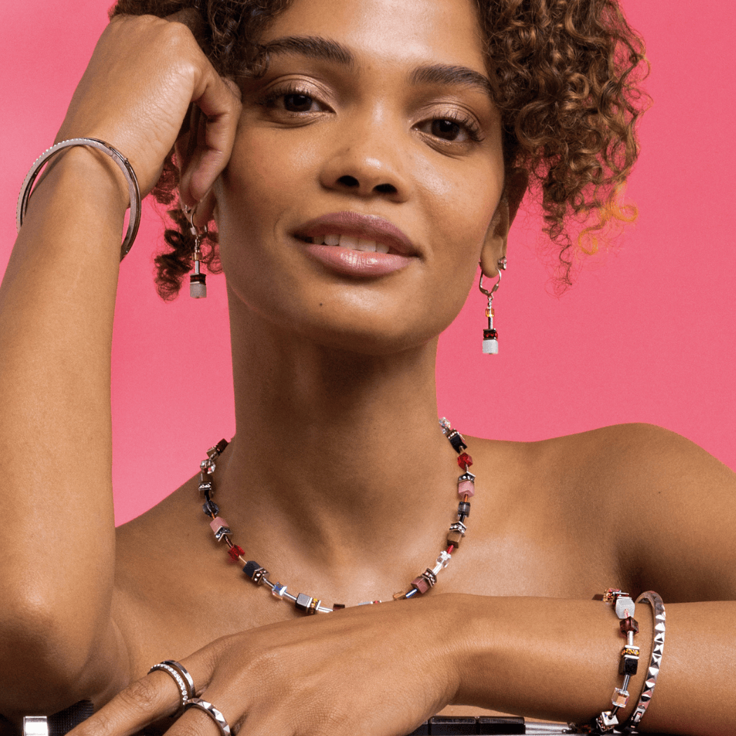 GeoCUBE® Iconic necklace Love Energy silver