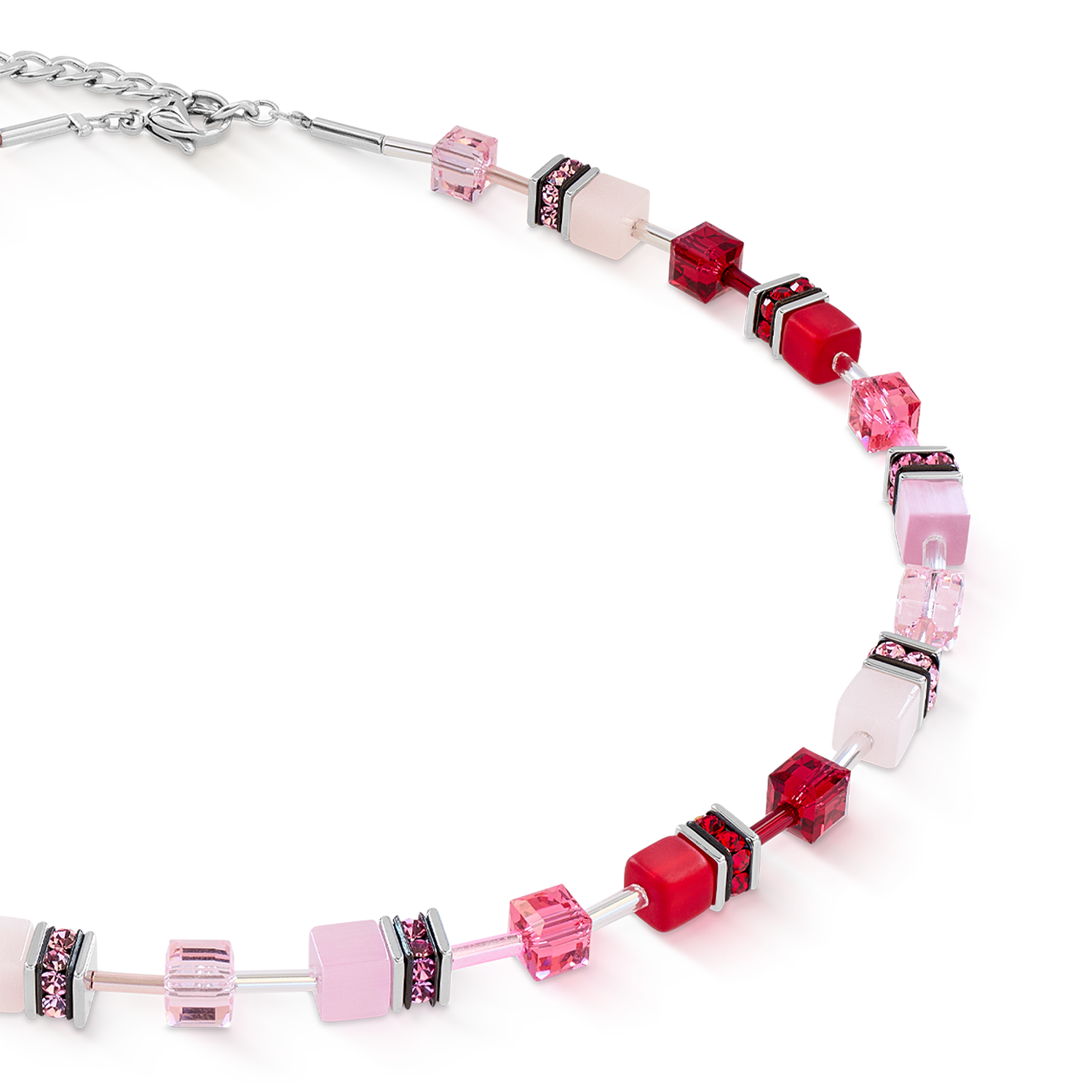 GeoCUBE® Iconic necklace rosé blush