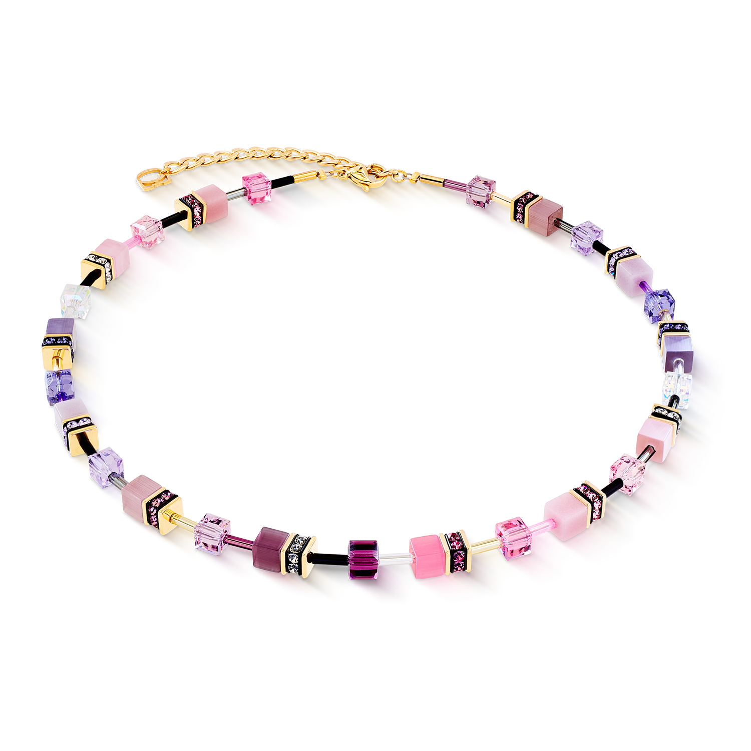 GeoCUBE® Iconic necklace pink-lilac