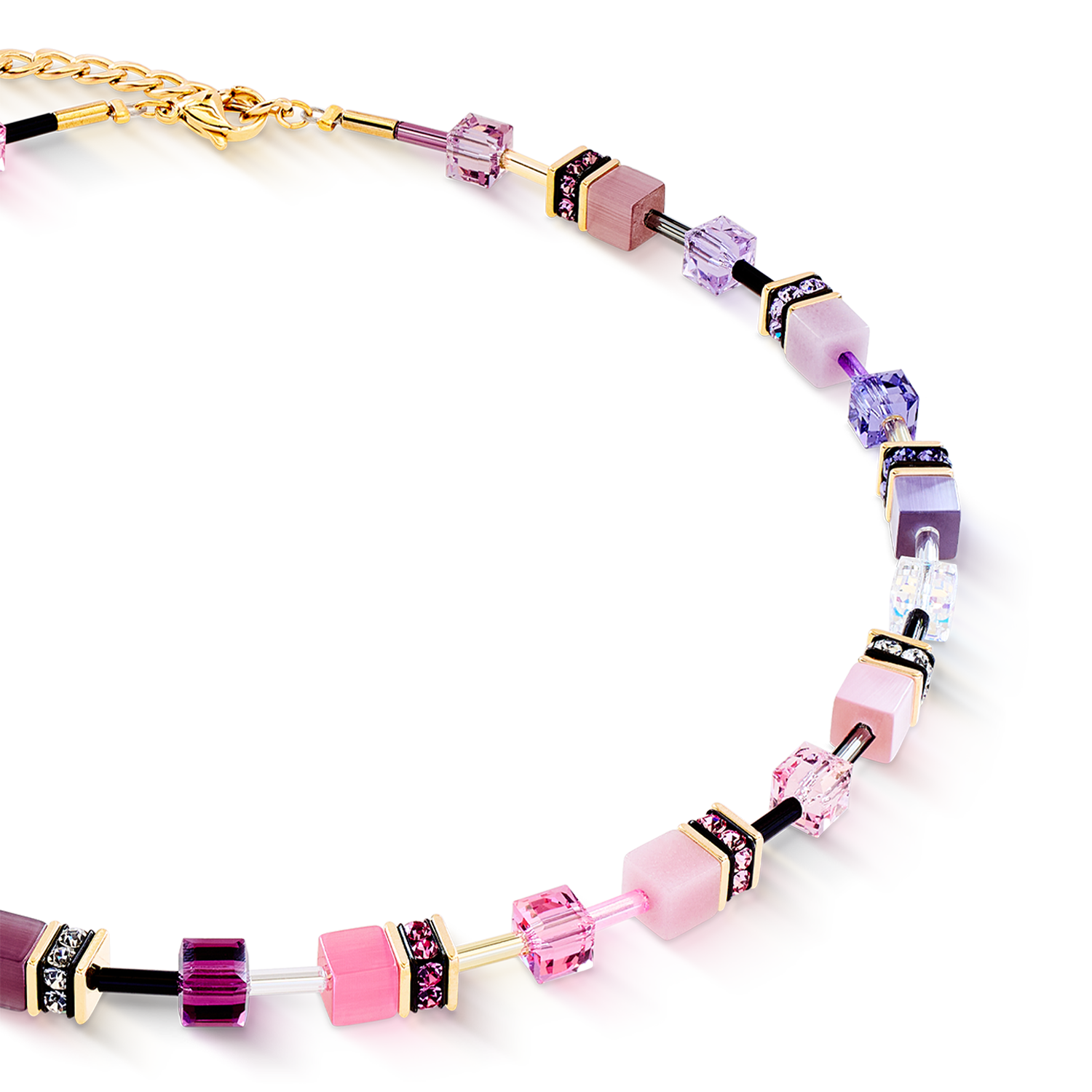 GeoCUBE® Iconic necklace pink-lilac