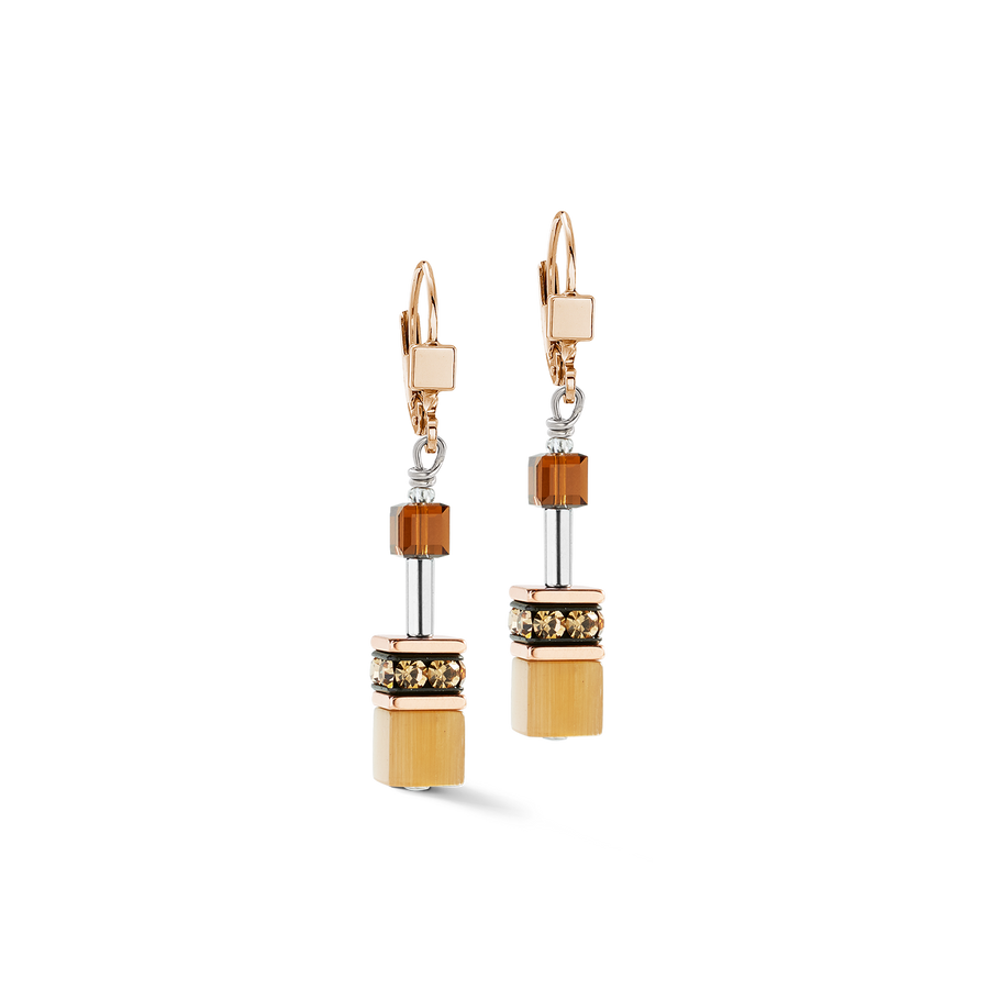 GeoCUBE® Iconic Earrings Mocha Mousse