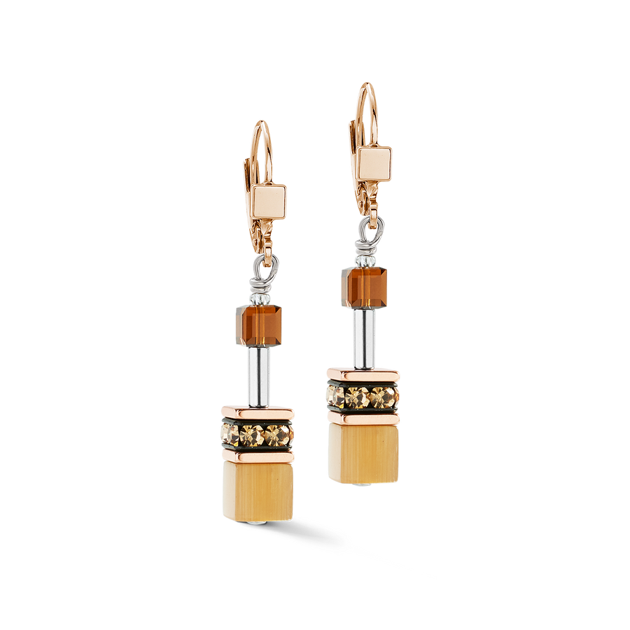 GeoCUBE® Iconic Earrings Mocha Mousse