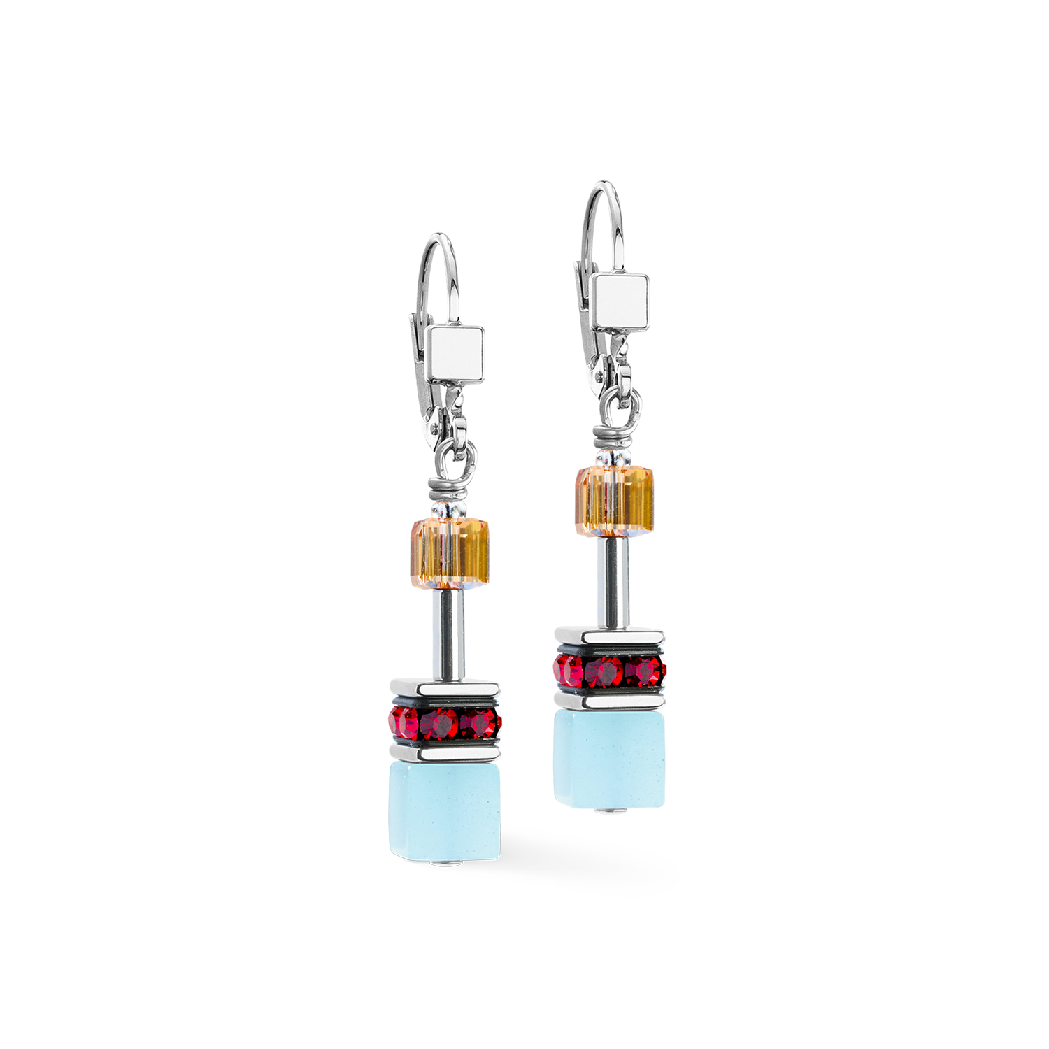 GeoCUBE® Iconic earrings Love Energy silver