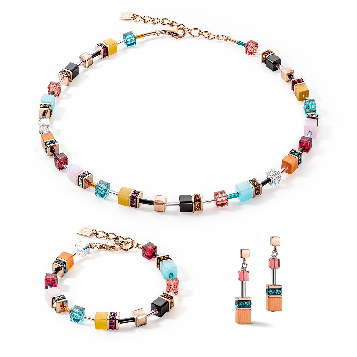 GeoCUBE® Iconic Multicolour Expressive earrings