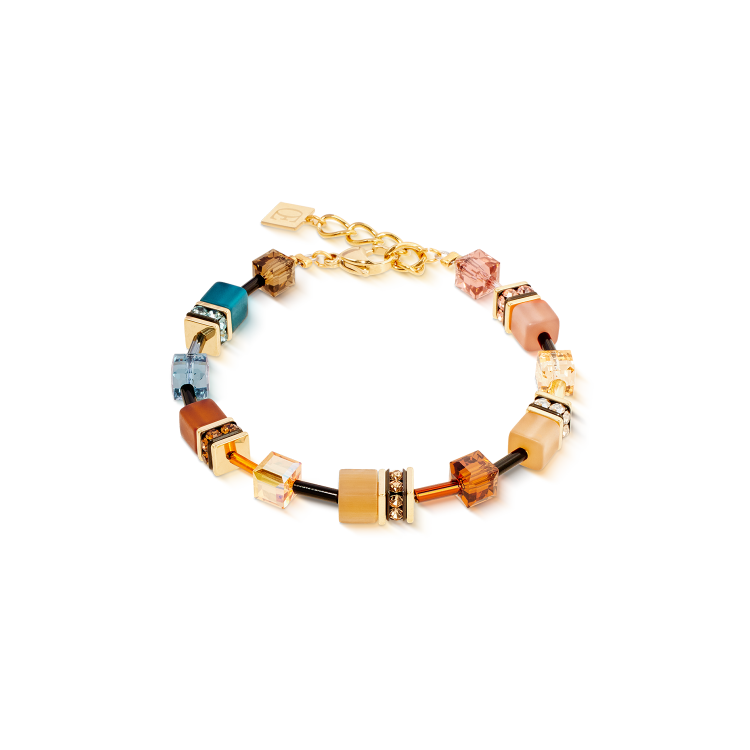 GeoCUBE® Iconic bracelet Earth Mirage gold