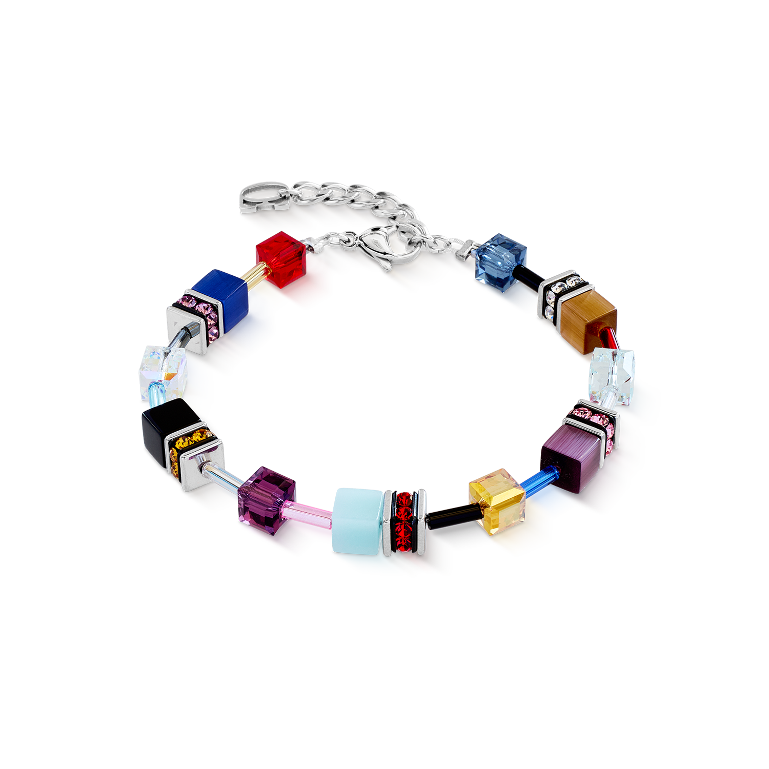 GeoCUBE® Iconic bracelet Love Energy silver