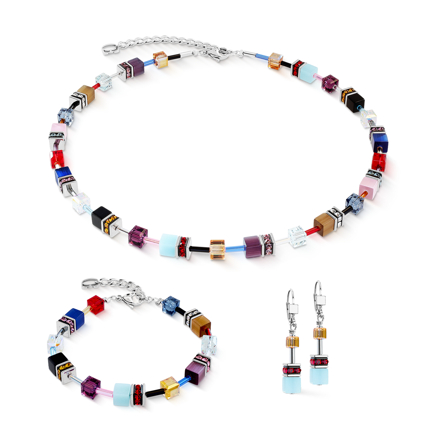 GeoCUBE® Iconic bracelet Love Energy silver