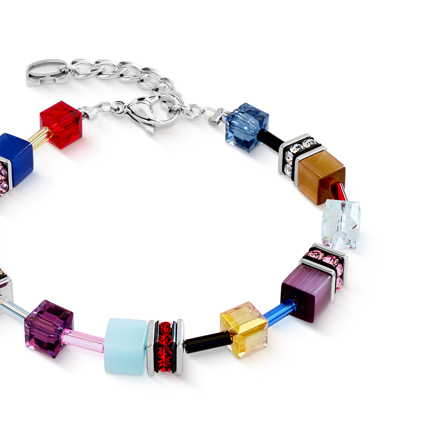 GeoCUBE® Iconic bracelet Love Energy silver