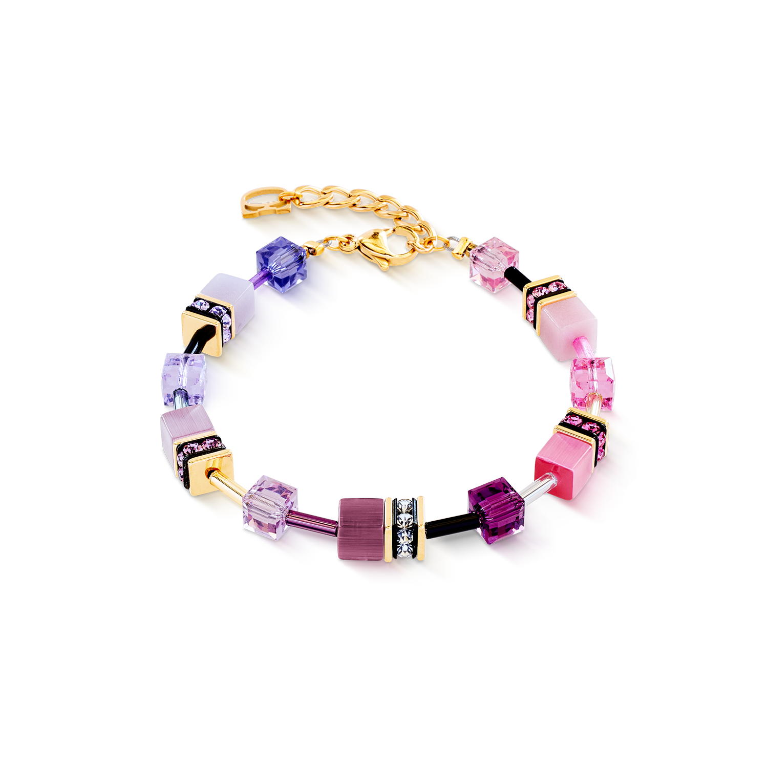 GeoCUBE® Iconic bracelet pink-lilac