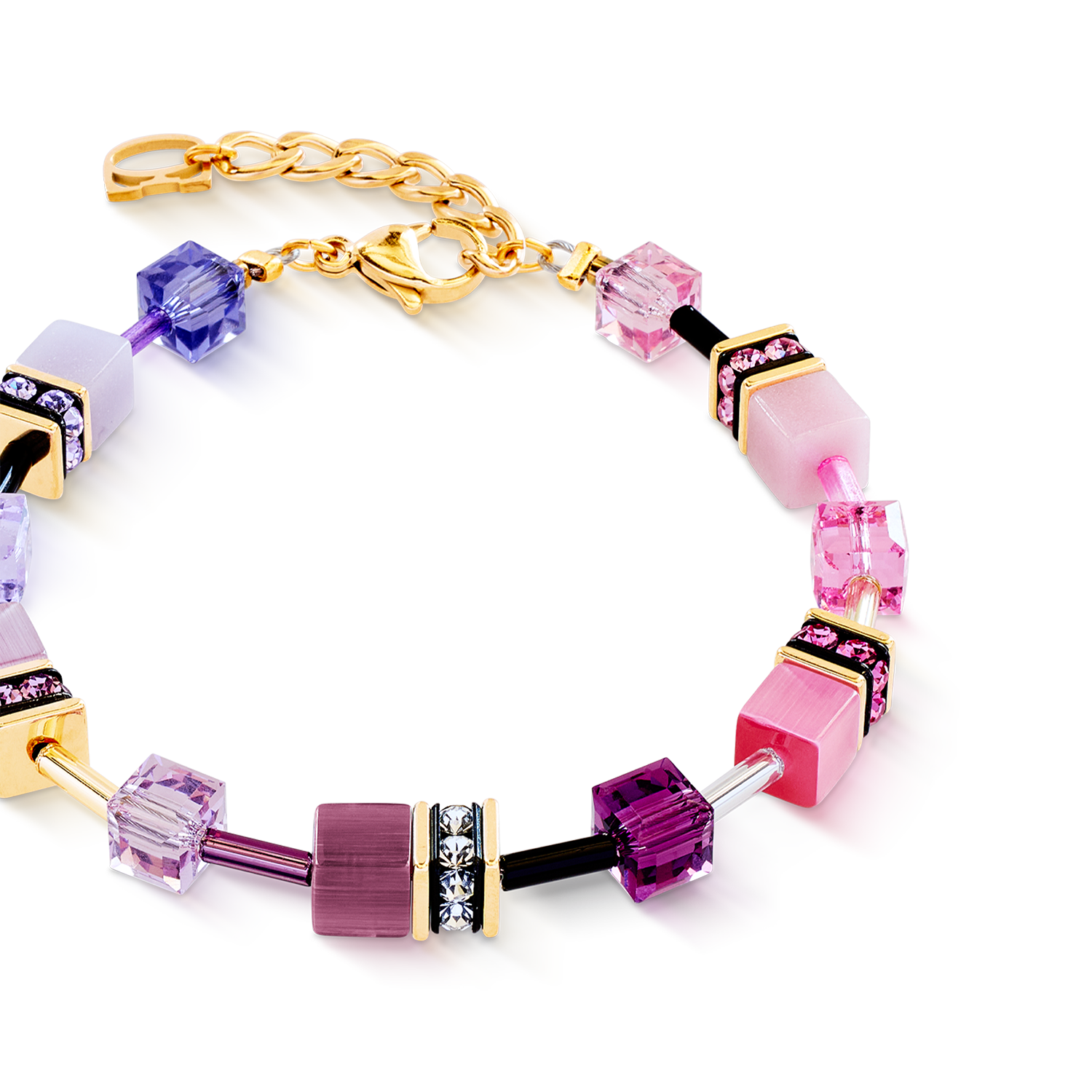 GeoCUBE® Iconic bracelet pink-lilac
