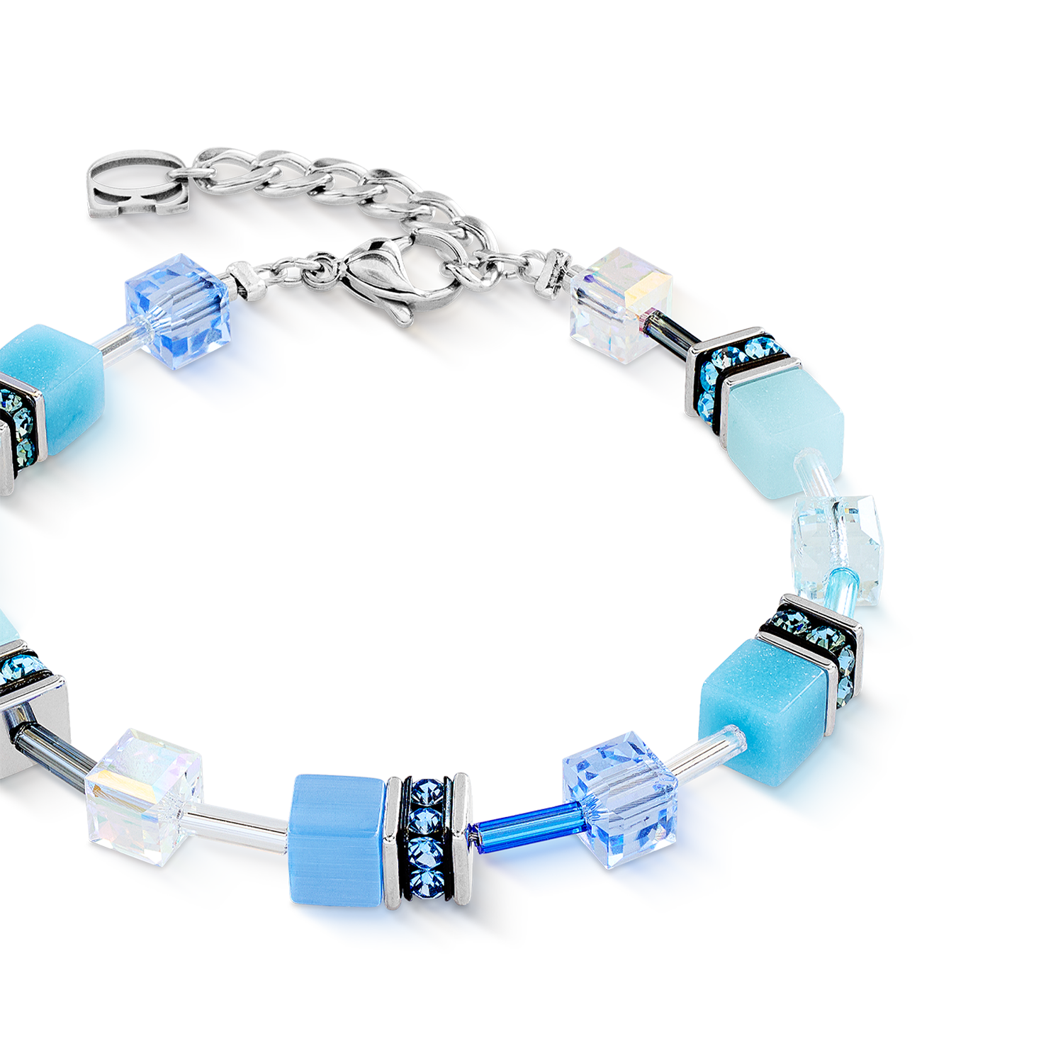 GeoCUBE® Iconic bracelet aqua-blue