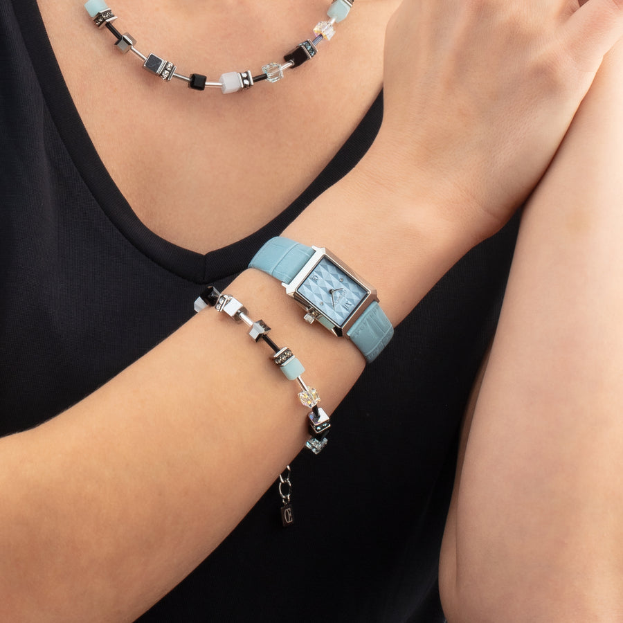 GeoCUBE® Iconic Bracelet Ice Serenity silver