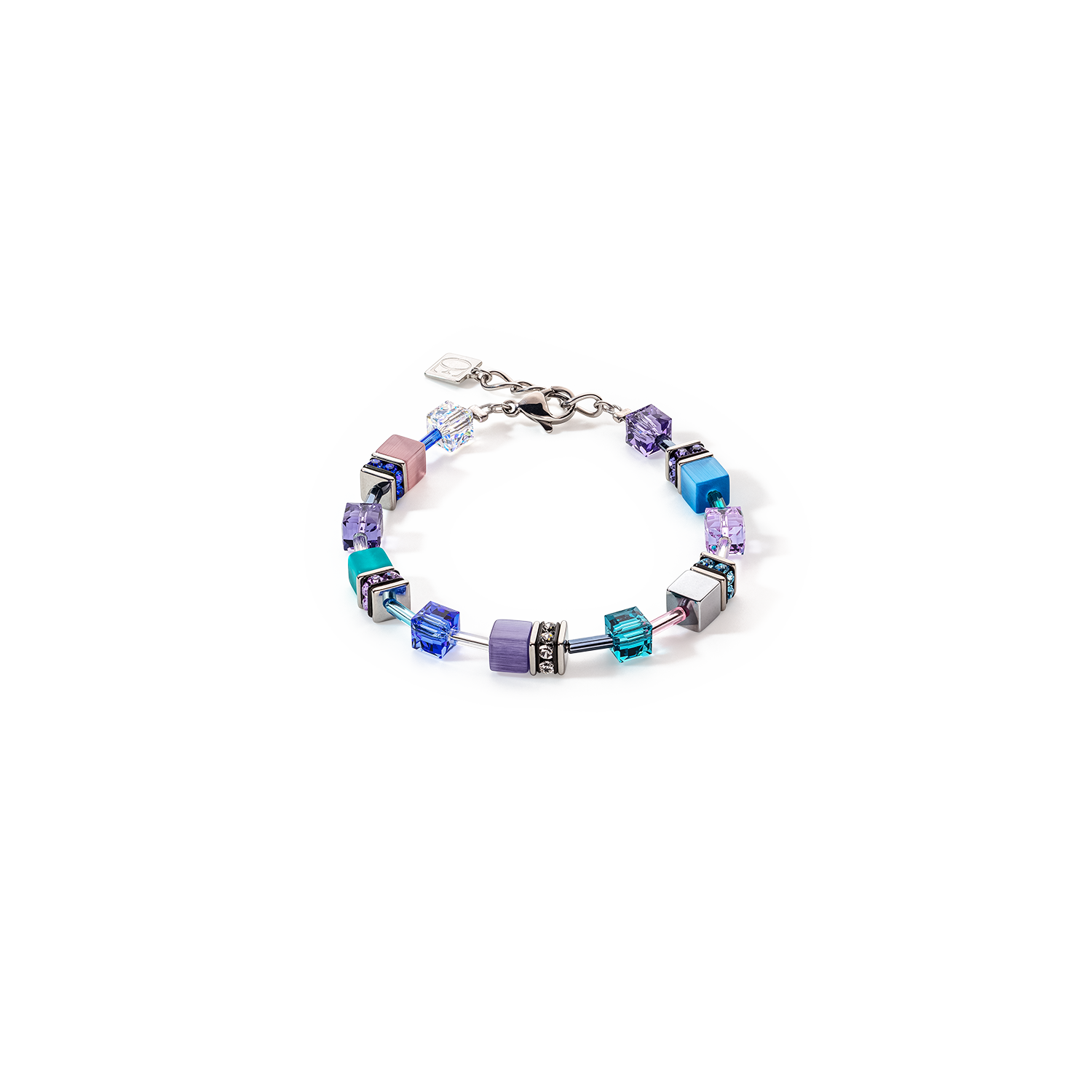 GeoCUBE® Iconic bracelet turquoise-purple