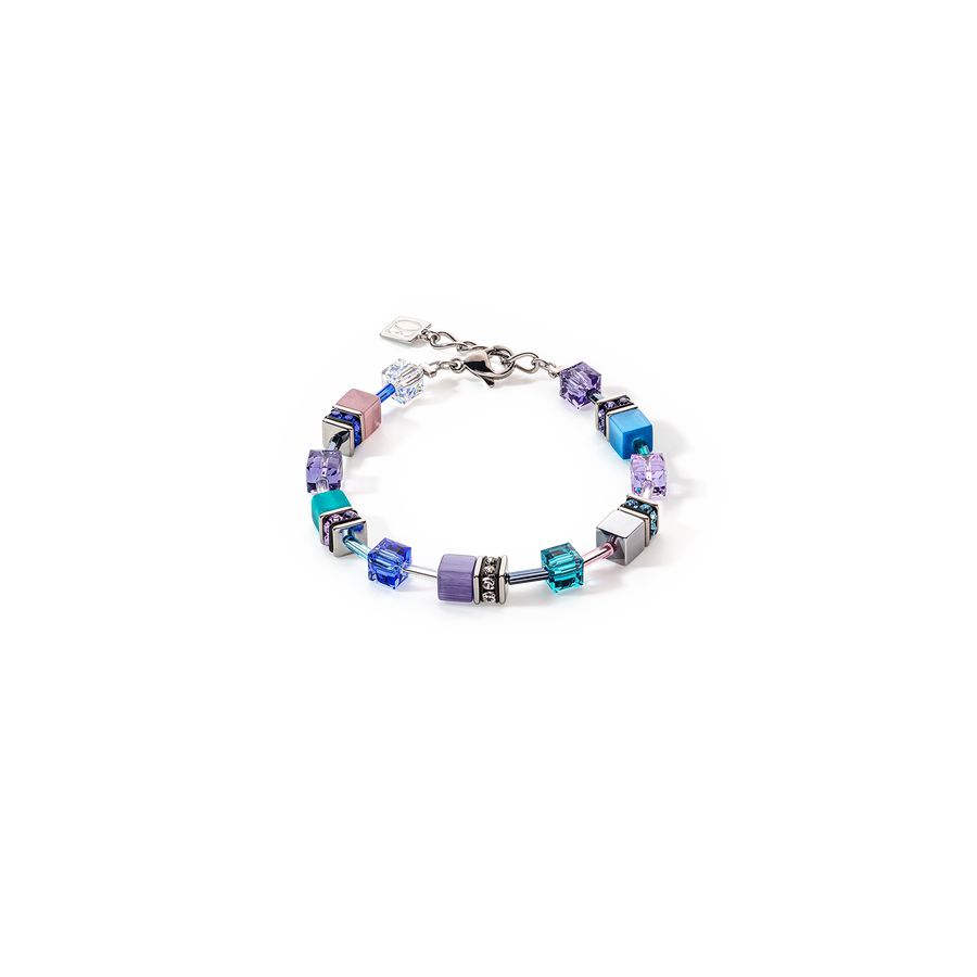 GeoCUBE® Iconic bracelet turquoise-purple