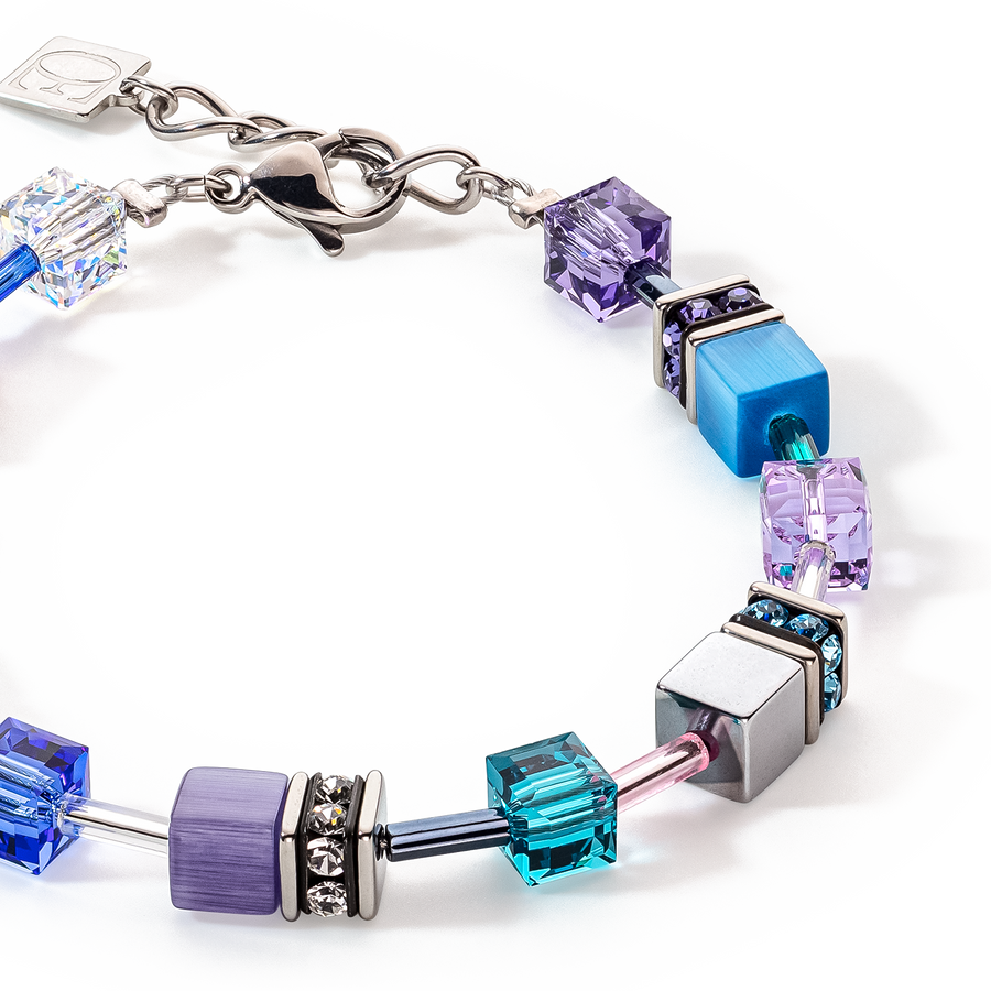 GeoCUBE® Iconic bracelet turquoise-purple
