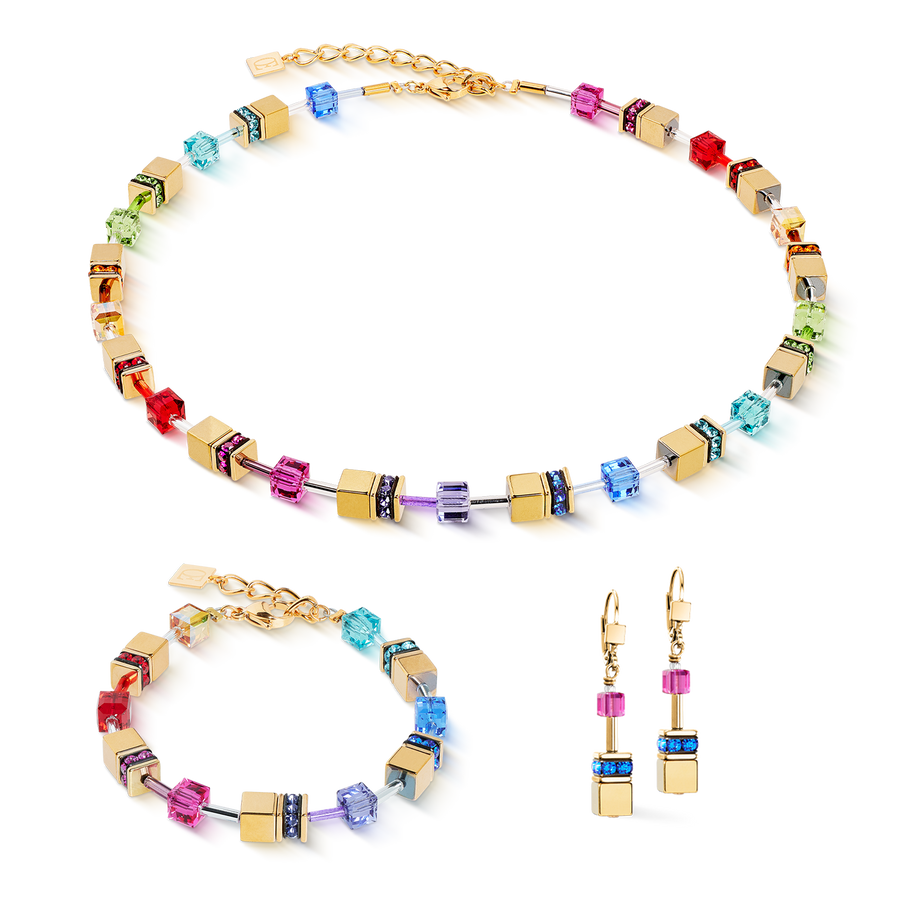GeoCUBE® Iconic Metallic bracelet Rainbow gold