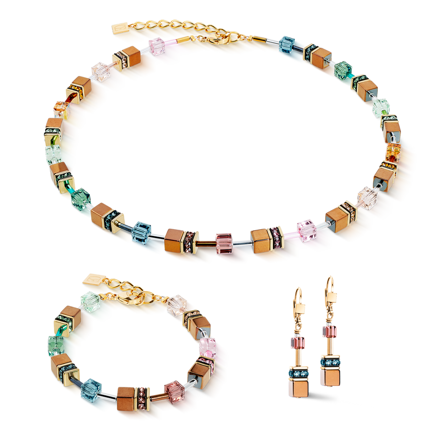 GeoCUBE® Iconic Metallic bracelet Art Nouveau gold