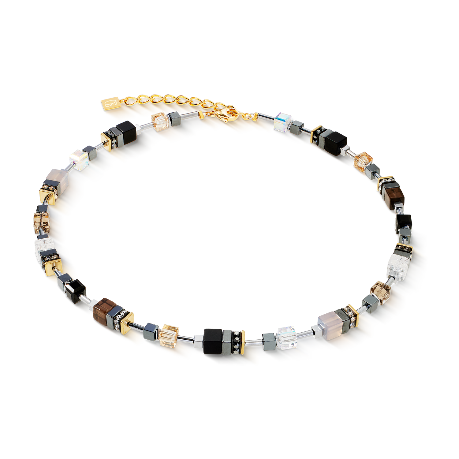 GeoCUBE® Precious Motion necklace Stone Whisper gold