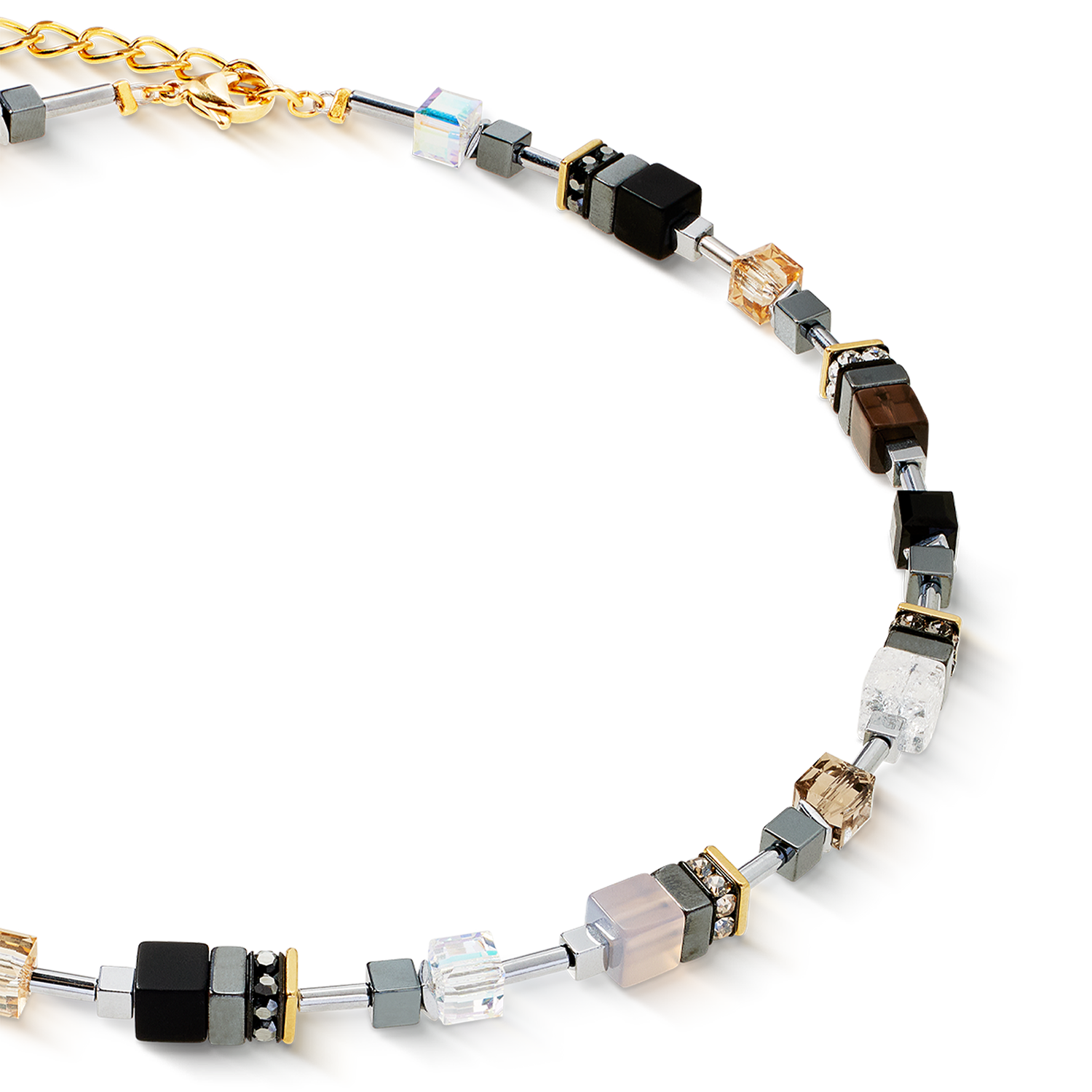 GeoCUBE® Precious Motion necklace Stone Whisper gold