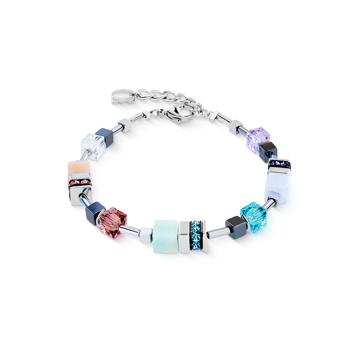 GeoCUBE® Precious Motion bracelet Sorbet silver