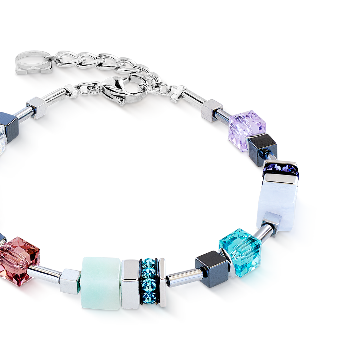 GeoCUBE® Precious Motion bracelet Sorbet silver