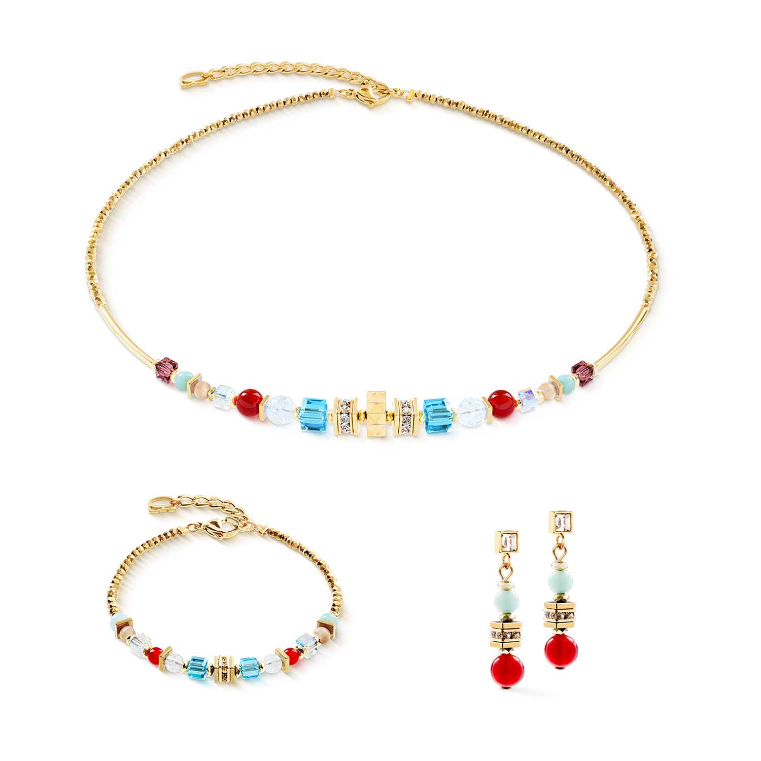 Necklace Shape Mix Nexus gold-multicolour