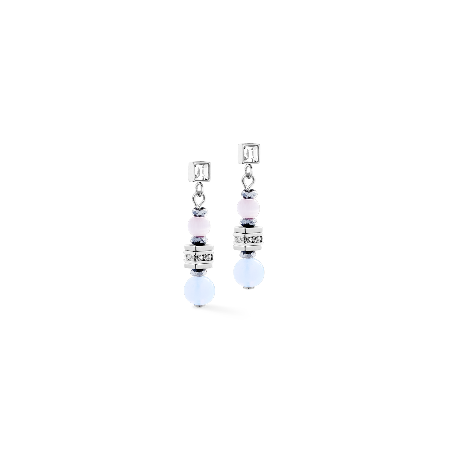 Earrings Shape Mix Nexus silver-pastel