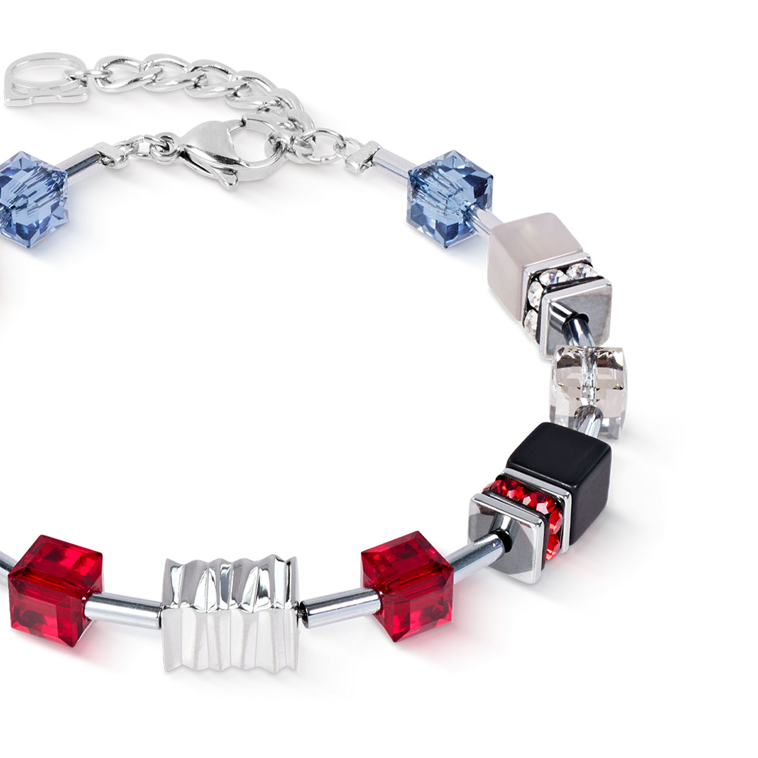 GeoCUBE® Iconic Wave Bracelet Urban Silver