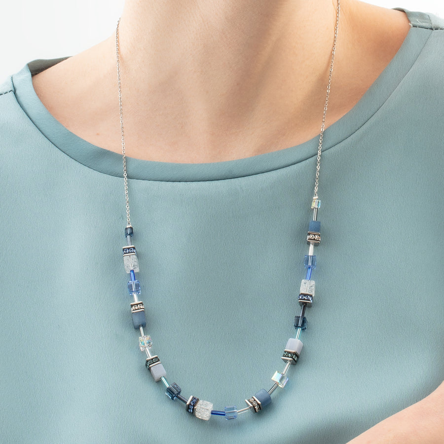 GeoCUBE® Iconic Nature Chain necklace blue