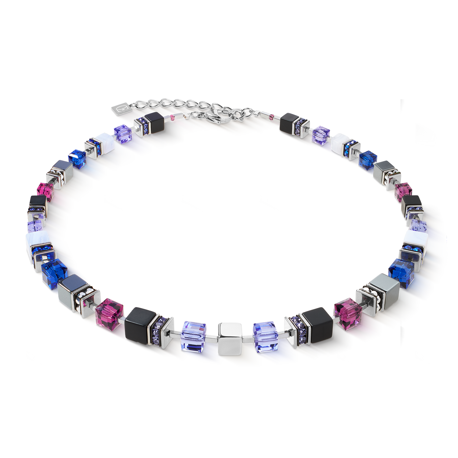 GeoCUBE® Precious Statement necklace Blue Moon