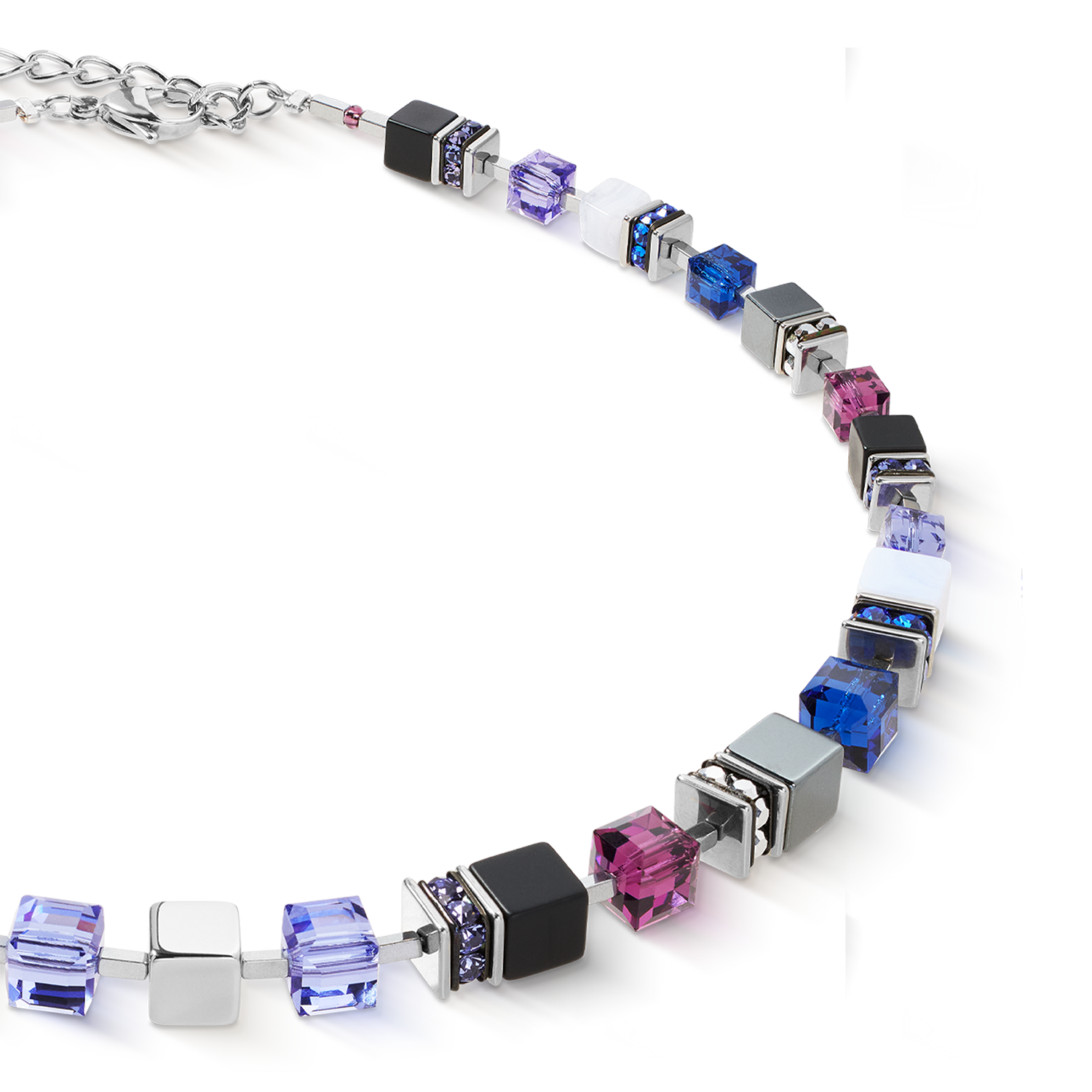 GeoCUBE® Precious Statement necklace Blue Moon