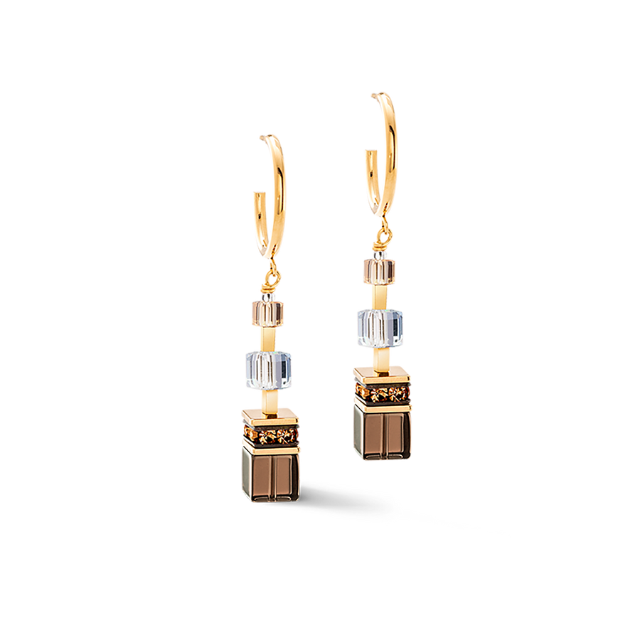 GeoCUBE® Precious Statement earring golden Blush