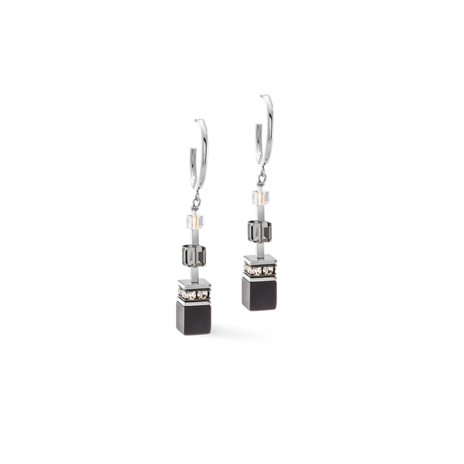 GeoCUBE® Precious Statement earring Crystal Shadow