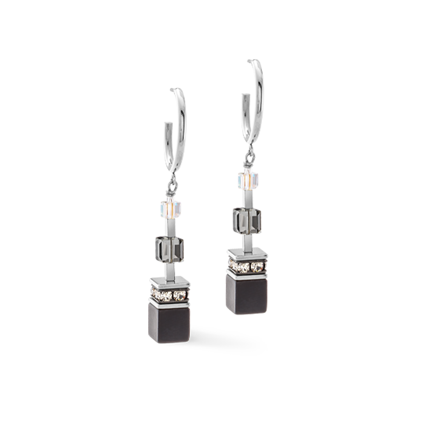 GeoCUBE® Precious Statement earring Crystal Shadow