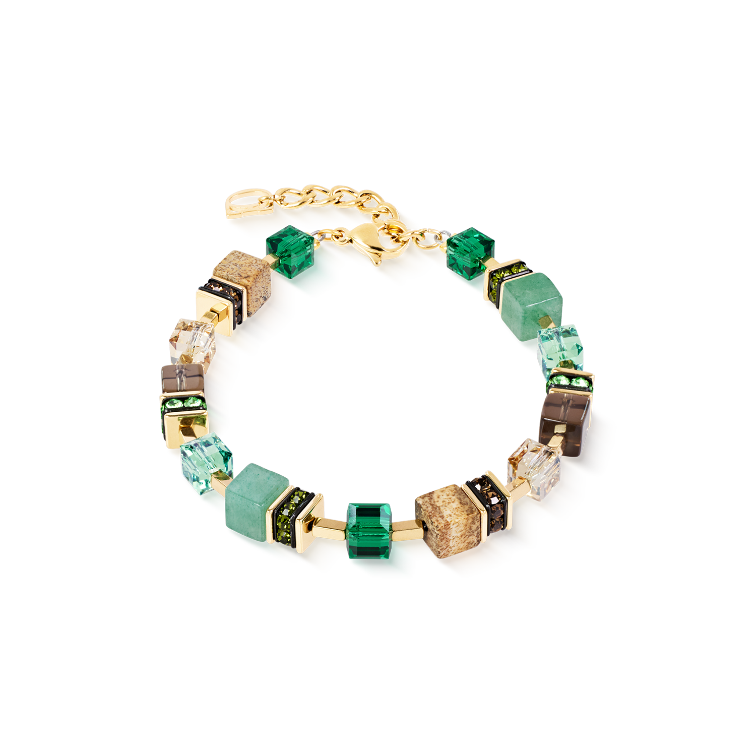 GeoCUBE® Precious Statement Bracelet Emerald Garden