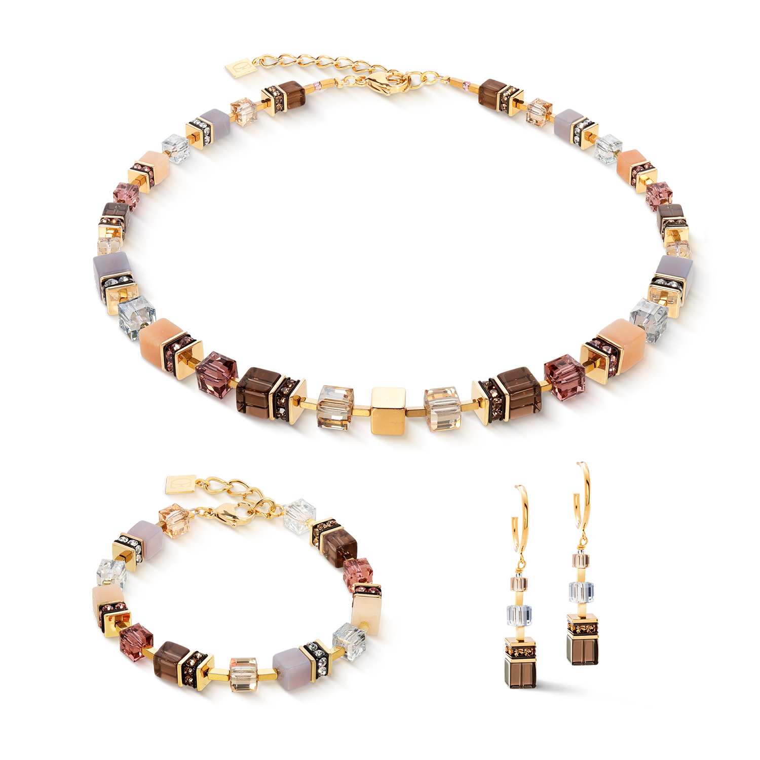GeoCUBE® Iconic bracelet gold Blush