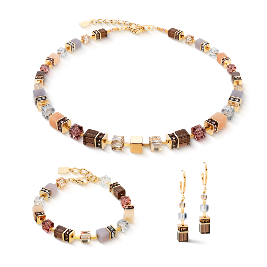 GeoCUBE® Precious Statement bracelet golden Blush