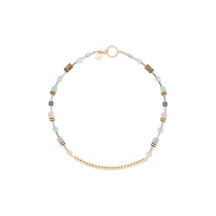 GeoCUBE® Iconic Boho necklace gold-multicolour