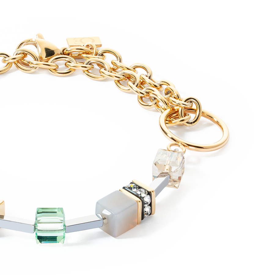 GeoCUBE® Iconic Boho bracelet gold-multicolour