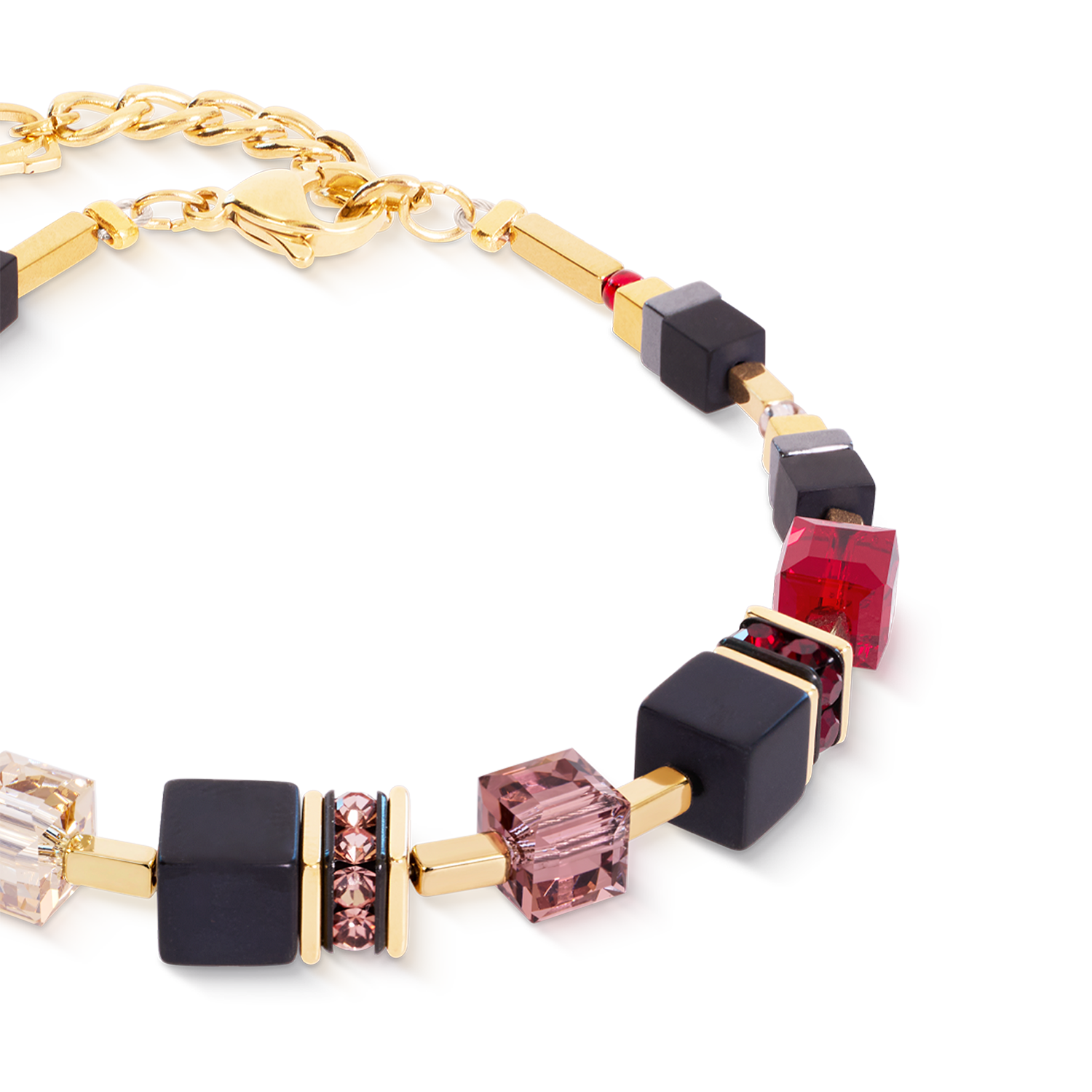 GeoCUBE® Precious Classic Bracelet Ruby Noir