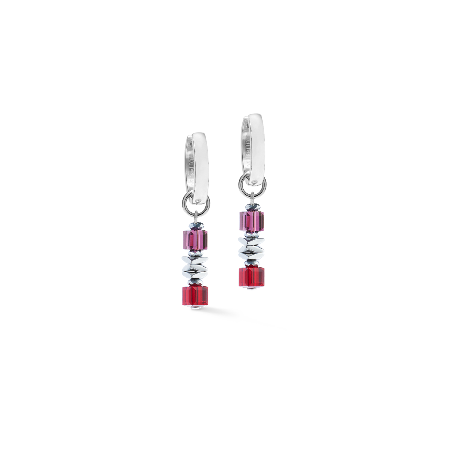 Hoop Wave Cube Flow silver-red