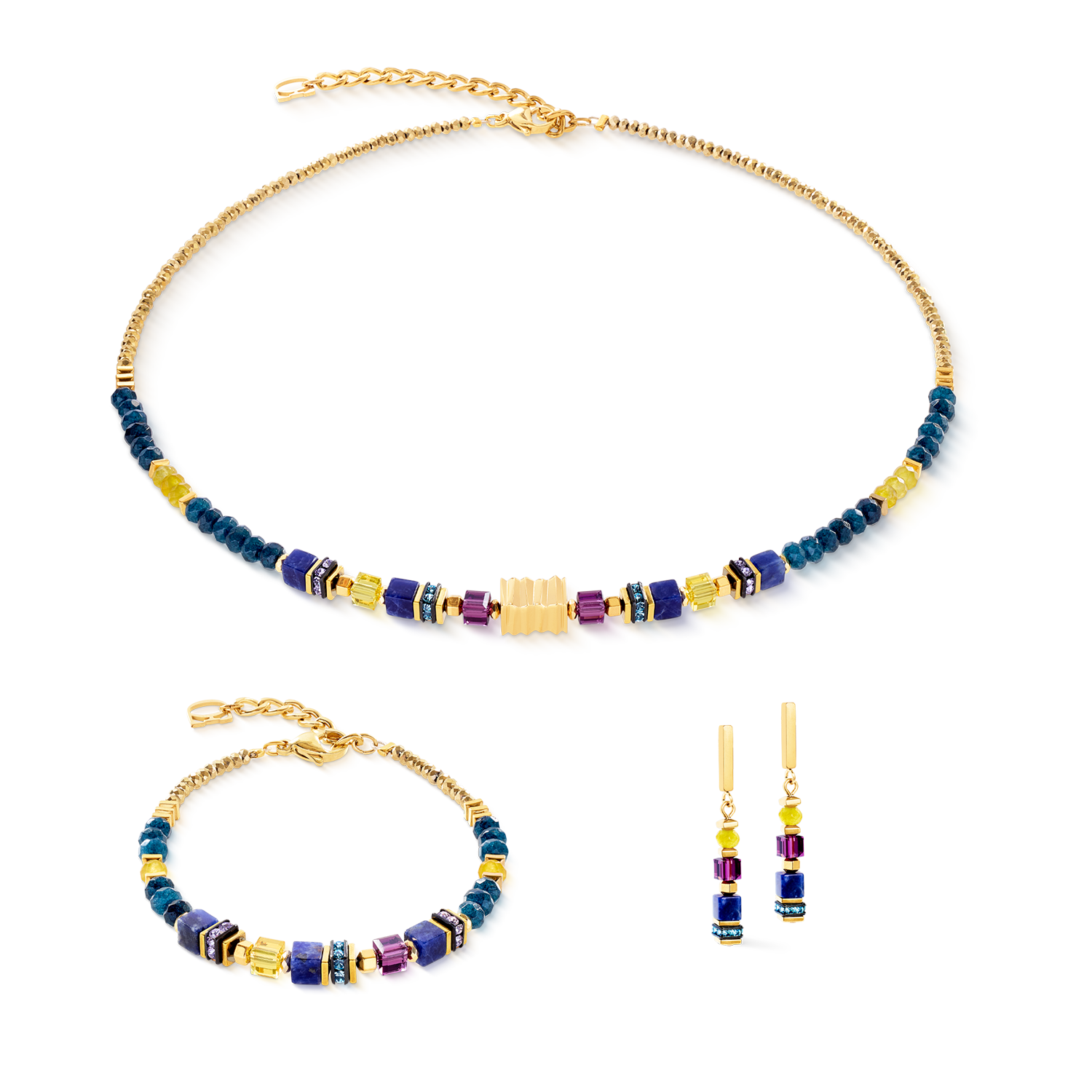 Earrings Wave Precious Flow gold-energy