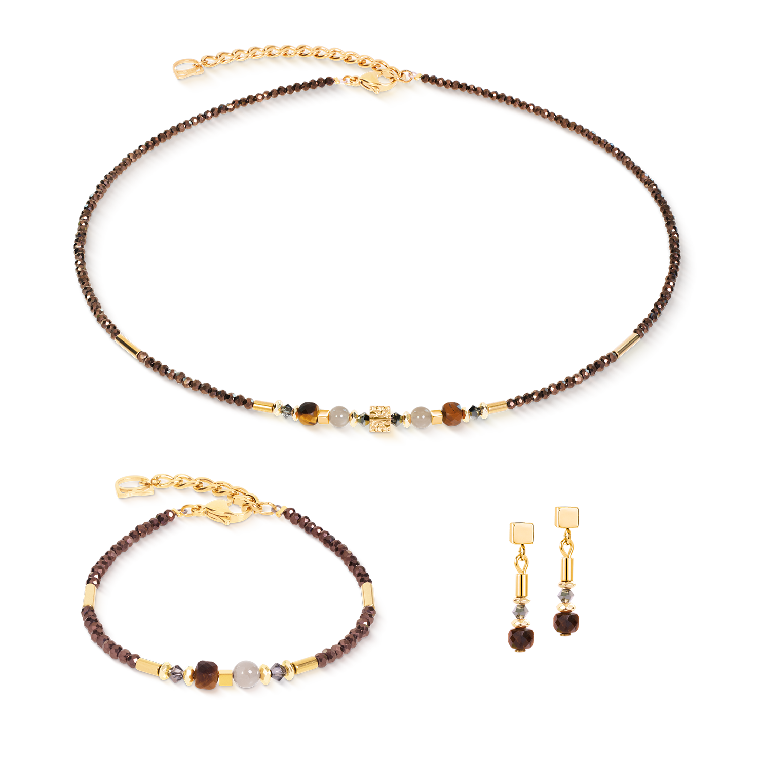 Bracelet Cube Balance Golden Hazel