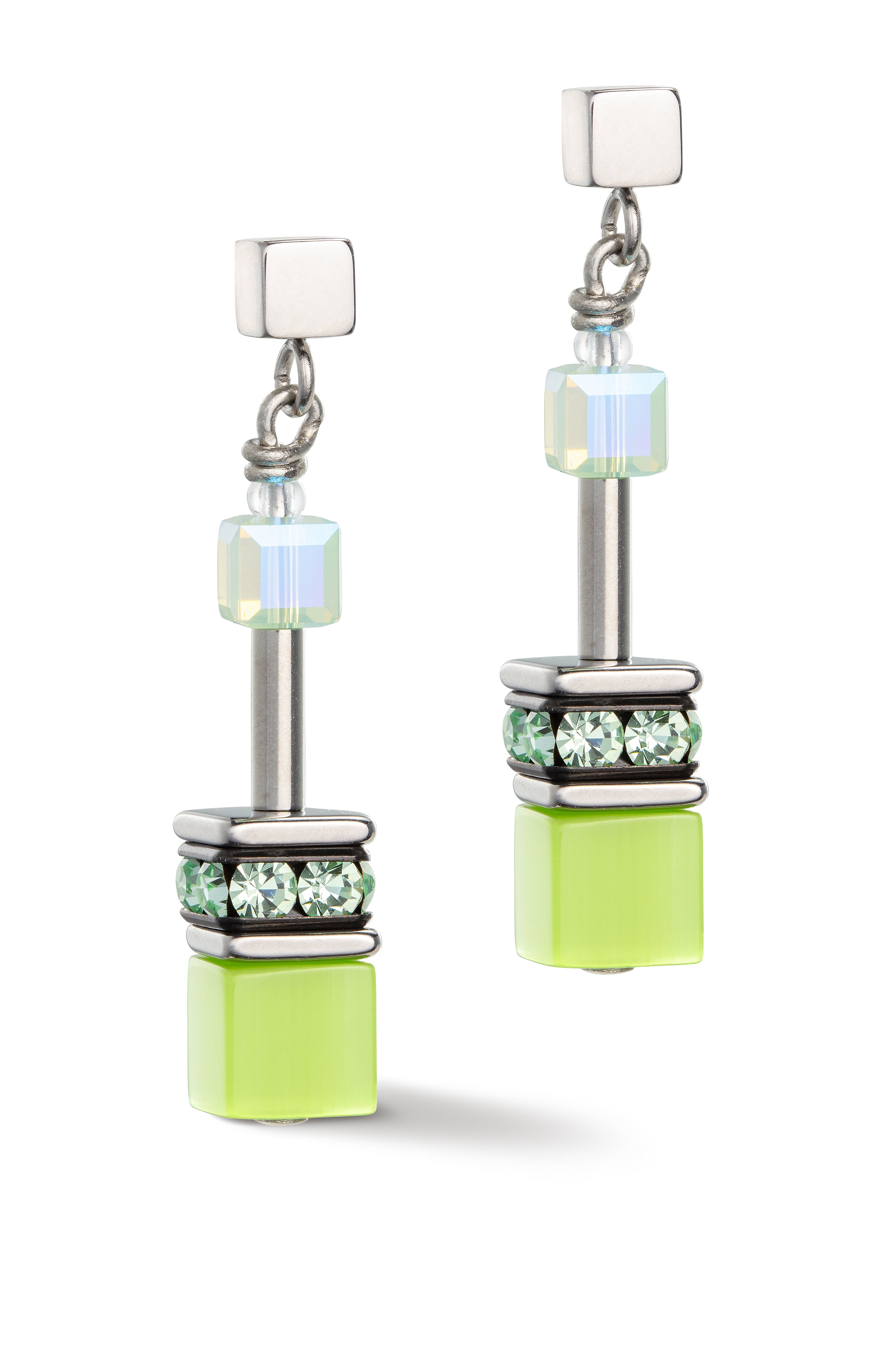 GeoCUBE® Iconic Joyful Colours earrings green