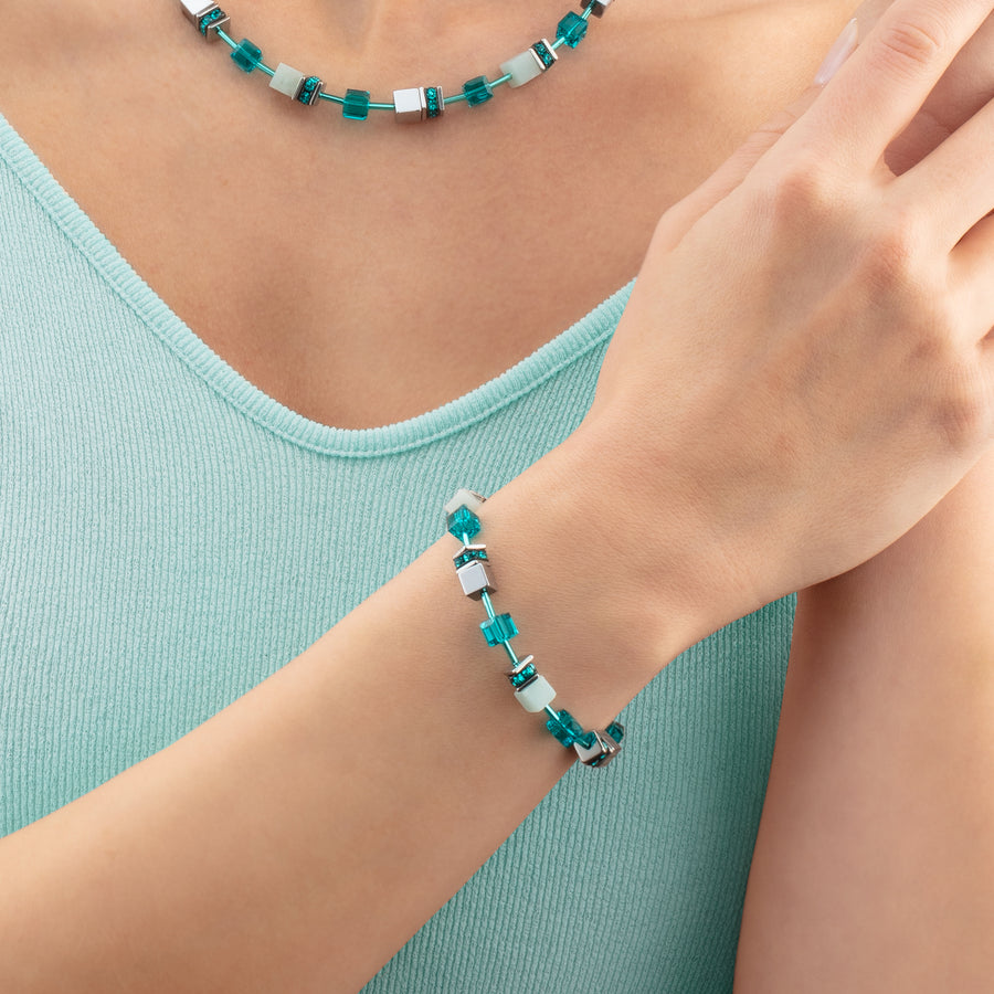 GeoCUBE® Iconic Precious bracelet silver-green