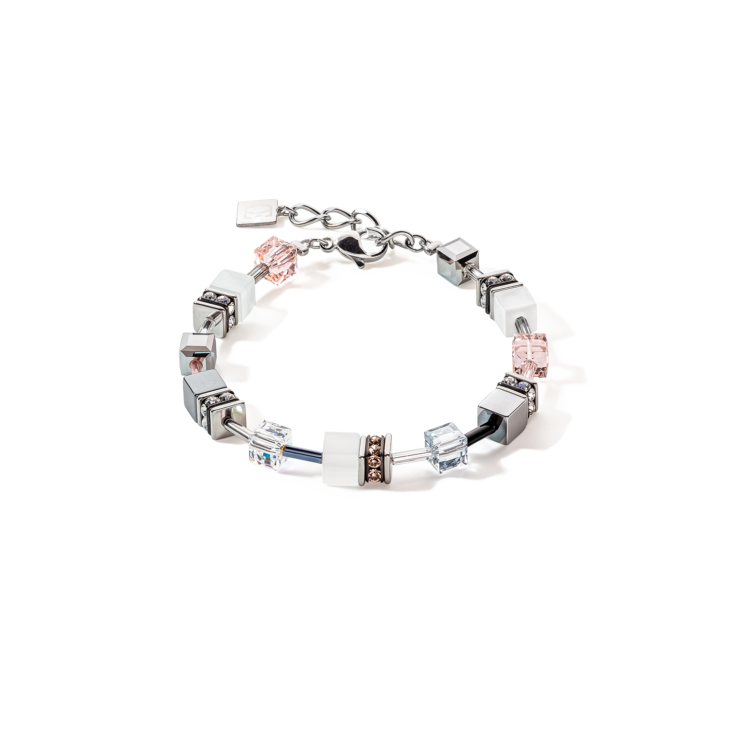 GeoCUBE® Iconic Monochrome bracelet peach