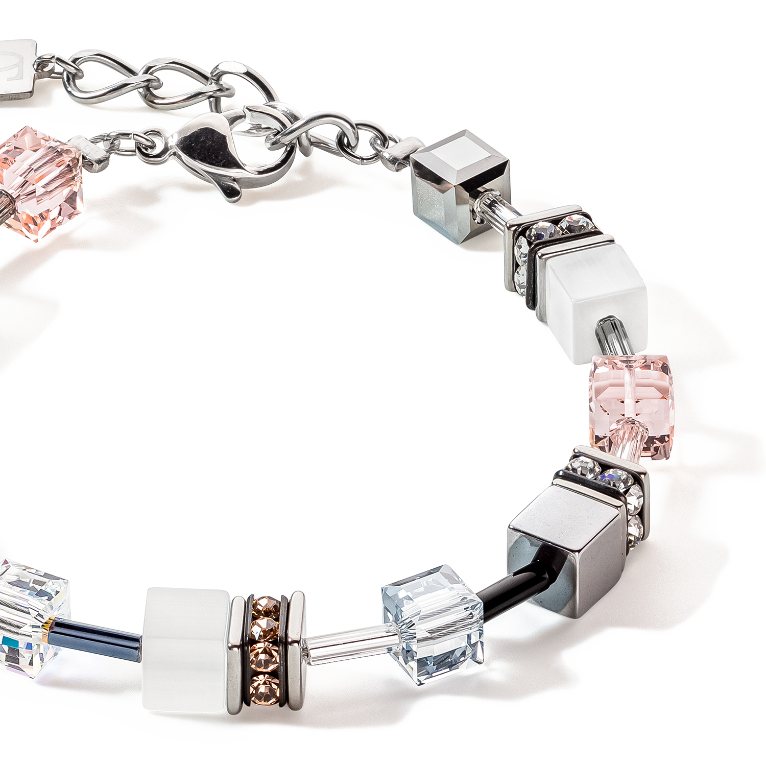 GeoCUBE® Iconic Monochrome bracelet peach