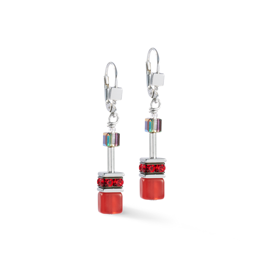 GeoCUBE® Earrings red